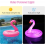 Φουσκωτά φουσκωτά πισίνας Flamingo με φώτα, ηλιακά τροφοδοτούμενα δαχτυλίδια κολύ 3