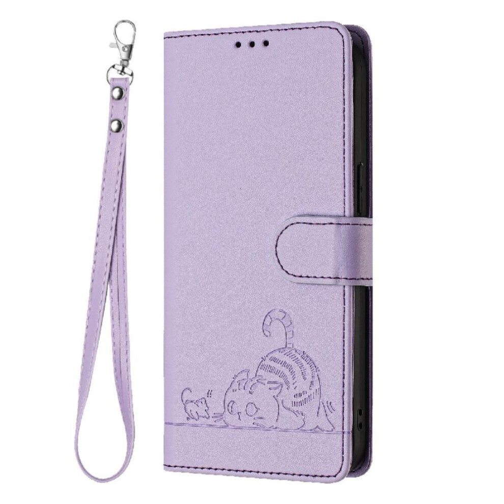 (Purple) Case For Samsung Galaxy S20 Fe 5G/4G Card Slot Holder Kickstand Cat Rfid Wallet Flip Cover Purple 764563657230