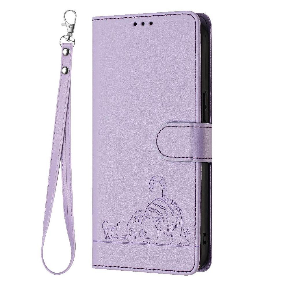 (Purple) Case For Samsung Galaxy S10 Lite Card Slot Holder Kickstand Wallet Flip Cover Cat Rfid Purple 764563657476