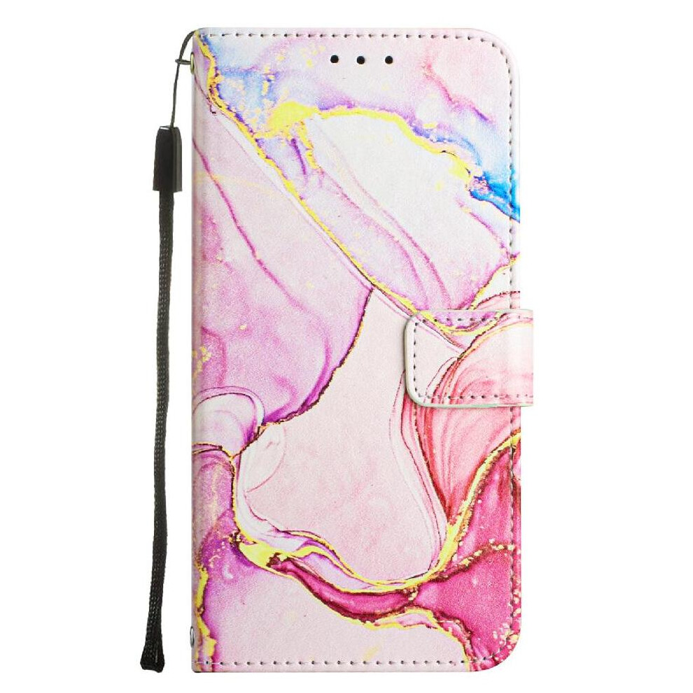 (Pink) Case For Samsung Galaxy S10 Lite Pu Leather Marble Pattern Wallet Kickstand Pink 764563659593