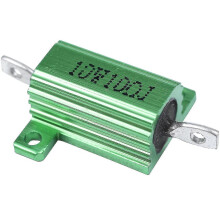 (As show, One size) Green Aluminum Chassis Mounted Wirewound Resistors 10w 10 Ohm 5%