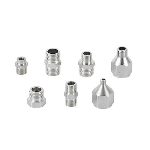 (As show, One size) 16pcs Airbrush Adapter Set Airbrush Quick Release Coupling Disconnect Adapter Kit Fitting Connector 2