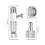 (As show, One size) 16pcs Airbrush Adapter Set Airbrush Quick Release Coupling Disconnect Adapter Kit Fitting Connector 4