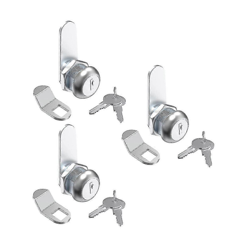 (As Show, One Size) 3 Pcs Mailbox Lock, 5/8Inch Cabinet Locks And Cam Locks For Toolbox Keyed Alike, Secure Drawer 5022564520560