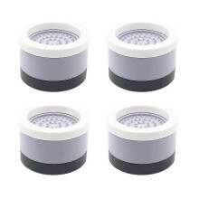 (As show, One size) 4 Sets Furniture Bed Risers Heavy Duty Round Bed Lifts Risers Adjustable Height,for Table Chairs Co