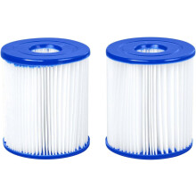 2 x Type II / Type 2 Pool Filter Cartridge 10.5cm x 13.6cm
