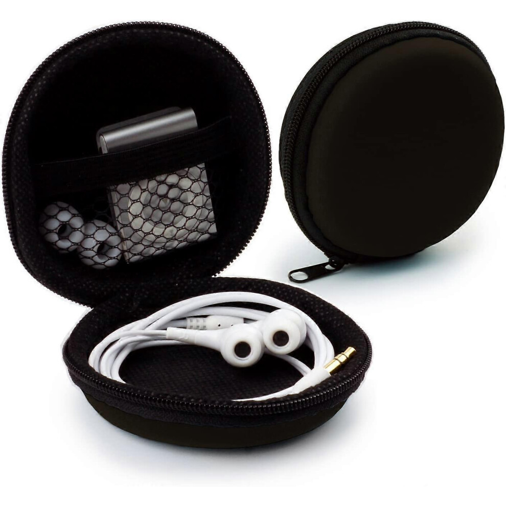 (As show, One size) 3 pieces Universal case for in-ear headphones - hard case for earphones, iPod Shuffle, USB flash drive, cable - multifunctional ca-image-OPC-PHP67PW-NEW