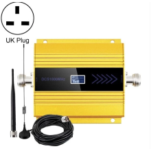 (Gold) DCS-LTE 4G Phone Signal Repeater Booster for Stronger Network Reception/Uk-Plug