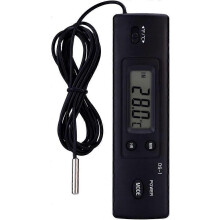 (As show, One size) Thermometer LCD Digital Temperature Meter Humidity Measurement Wired Probe Sensor for Refrigerator Aquarium Air Conditioner