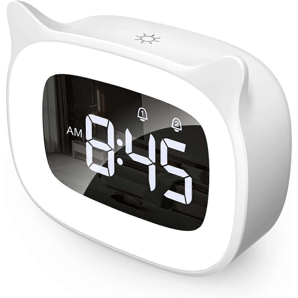 (As Show, One Size) Led Night S Pendulum Nursery Clocks Kid Sleep Day/Night Luminous Alarm Clock, Snooze Alarm Clock 5 Colors, 18 Types Of Music, Light