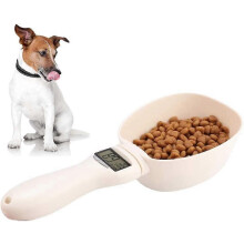 (As show, One size) Digital Pet Food Spoon with LCD Display Electronic Precise Food for Dogs Cats Five Units g/Ml/Cup/FL/Oz