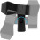 (As show, One size) Universal microphone holder - high quality spring clip for microphones - black 5