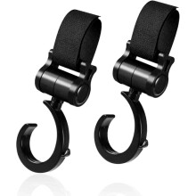 (As show, One size) Baby cart hook to hang your shopping bags baby cart stroller accessory baby cart hook. Pack of 2 Universal adaptation hook for roller bag