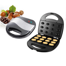(As show, One size) Mini Electric Automatic Walnut Cake Maker Walnut Waffle Bread Maker Sandwich Iron Toaster Baking