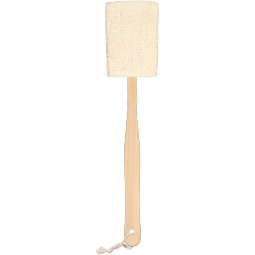 (As show, One size) Exfoliating Body Bath Shower Bath Brush on a Wooden Handle
