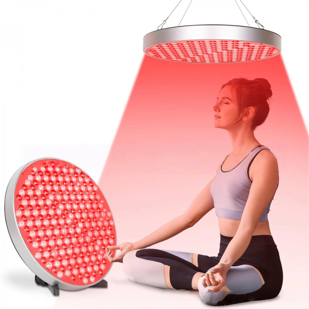 Red Light Therapy Lamp, LED Panel with Stand, Deep 660nm and Near Infrared 850nm Light Combo, Red Light Therapy Device for Body and Fac