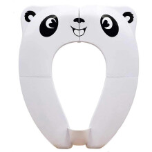 (As show, One size) [Upgrade Version] Baby Toilet Seat Reducer - Travel Foldable Toilet Seat Portable Potty Seat For Baby Kids (White)