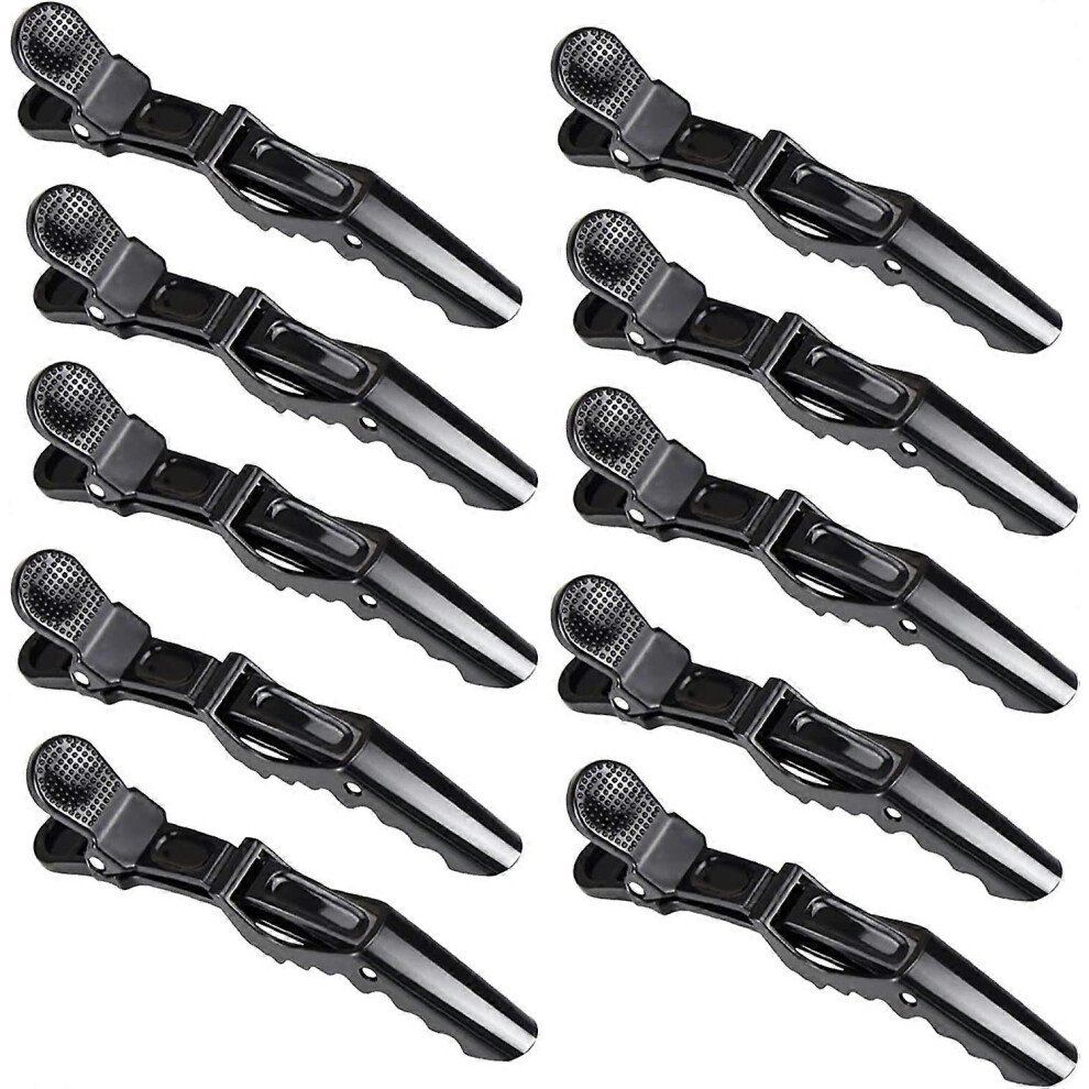 Unisex (As Show, One Size) 12 Pieces Alligator Hair Clips, Crocodile Hair Clips, Salon Hair Clips For Hairdressing Sectioning, Non-Slip Handle, Hairpins For