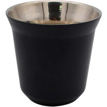 (As show, One size) Coffee Mug Espresso Cups Stainless Steel Double Wall Thermally Insulated Capsule Dark Blue