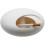 (As show, One size) Pebble ashtray with lid(White) 1