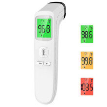 (As show, One size) Forehead thermometer, baby and adult thermometer with fever alarm, LCD display and memory function for the whole family