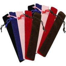 (As show, One size) Pen Pouch Drawstring Pen Pouch Pen Bag Drawstring Sleeve Pen Holder for Office Student (Multicolor)