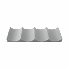 (Grey) Fridge Organiser Beer Stacking Bottle Rack Kitchen Space Saving Can Holder New