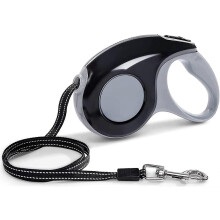 (As show, One size) Retractable Dog Leashes, Telescopic Traction Rope, Dog Training Leash, One Button Braking and Locking, Non-Slip Handle(Black, 5 Meters)