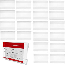 (As show, One size) 20 Pcs Transparent Label Holder, Adhesive Label Holder, Acrylic Label Holder, Price Tag Holder Shelf Insert Labels for Office Supermarket