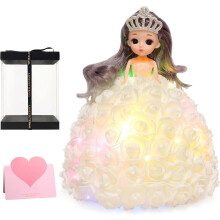 (As show, One size) Valentine's Day Gifts, Rose Gifts for Birthday Wedding Valentine's Day, Gifts for Women Wife Girlfriend Daughter(White)
