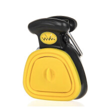 (As show, One size) Portable Poop Scooper with Bags for Dogs Yellow
