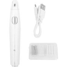 (As show, One size) Electric Eraser - Electric Eraser for Convenient Drawing Handy USB Rechargeable Eraser with 16 Replacement Refills (White)