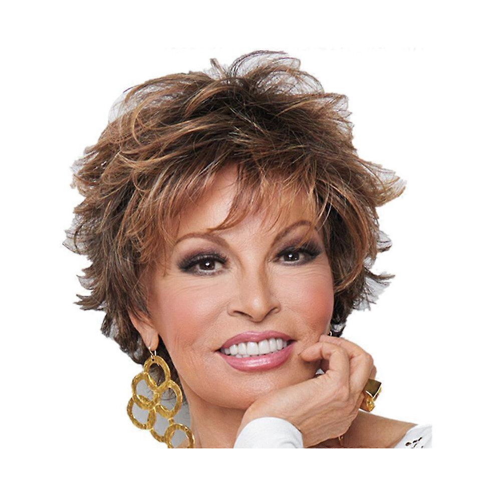 Unisex (As Show, One Size) Realistic Voluminous Short Curly Hair Wig Chemical Hair Headwear