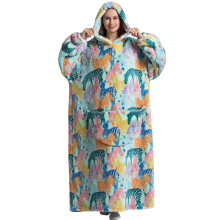 (Style02) Wearable Blanket Hoodie For Women Comfy Blanket UK