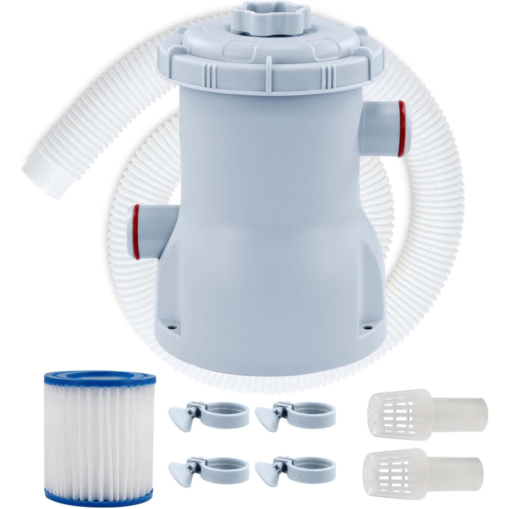 300G Electric Swimming Pool Filter Pump Aquarium Swimming Tank Water Filtration