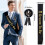 Gabhálais Páirtí Stag, Bräutigam Abzeichen Set, as Satin Stoff le brú aistrithe teasa, foirfe do Hirsch Páirtithe, Páirtithe Junggesellen, C 2