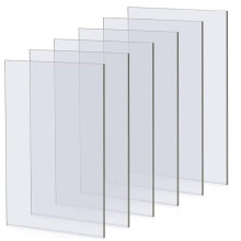 6 PCS soiléir Aicrileach bileoga le fealtán cosanta, 1 mm tiubh athúsáidte Plastikplexiglas painéil für Imageframe, Glaspainterei, Bréagán p