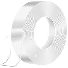 GDQQOYWQT Double-sideiges Heavy Duty Tape, 5,0m x 2,0cm soiléir Nano-Montageband, athúsáidte greamaitheoirí láidir le haghaidh maisiú balla,
