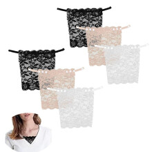 Spice Moderity Painéil le haghaidh Tops gearradh íseal agus éadaí, Clip-On Ionchur Cosanta Sonraí, 6PCS Mischcolor Mock Camisole, infheicthe