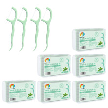 Floss Sticks Dental, 300 Piece Extra láidir Einweg-Floss Picks für die Dentreinigung und Interdental Care, Minze Aromatized Dental Flossers