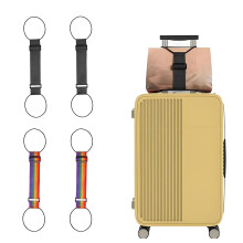 4 píosa elastic ceangailte gréasán für bagage, adjustable baggage gréasán für bagage ceangailte málaí, gabhálais bagage taistil in-iompar (R