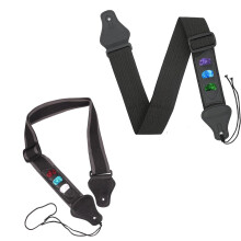 FWORUAIS Guitar Band pleated adjustable bands with 3 Pick Tasche für Bass, Electro, acoustic guitars? Dubh agus Dubh Grau