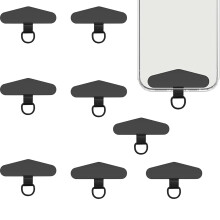FWORUAIS 8 Stück Telephone Tether Tab, Telephone Lanyard Patch, Tether Tab für Telephone Lanyard, Universal Telephone Gurt Stecker für Smart