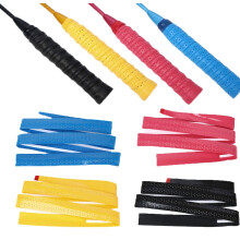 4 Pacáiste multicolores Schläger über Griff Anti-Rutsch Übergriff für Tennisschläger, Badminton, Squash Selfklebendes Schläger Griff Tape, S