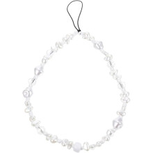 JCUQGDOO Pearls Fón Armband, galánta Pearls Fón Charm Armband, Frith-caillte cute Fón slabhra gabhálais do chailín agus bean
