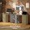 Homcom (Grey) HOMCOM 120cm Computer Desk, Study Table with 3 Shelf & Drawers 5