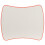 21.875''W x 26.625''L Rectangular Red Plastic Height Adjustable Activity Table with Grey Top 4
