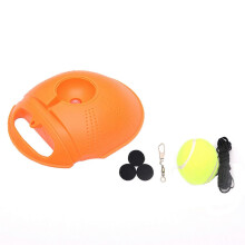 (As show, One size) Tennis Training Set with Bouncing Ball Tennis Exercise Training Tool for Beginners Orange