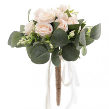 Artistic Charm, Bridesmaid Bouquet Set with Real Touch Silk Flowers, Perfect for Vintage Parties And Photography, Enhancing Any Space with Elegance