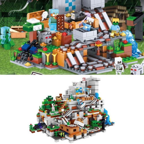 The Mountain Cave Minecraft My World Series Building Blocks Set on OnBuy